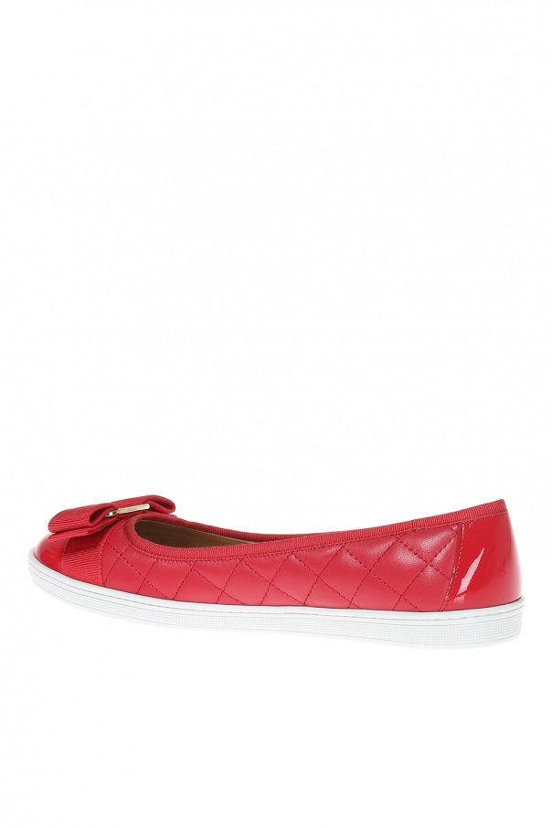 salvatore ferragamo rufina quilted flats